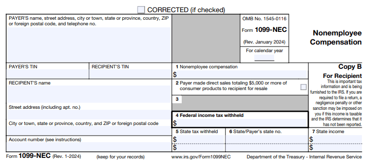 Form 1099 - Self-Employed
