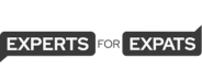Expert for Expat black and white logo